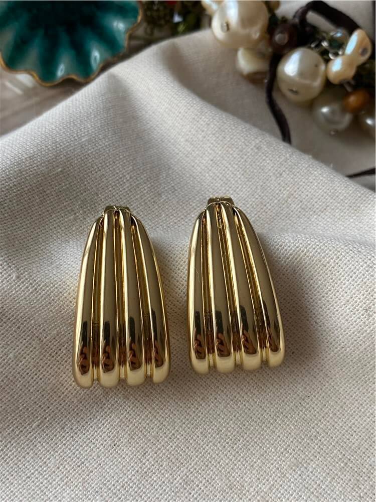 VIP 14K Plaket Küpe