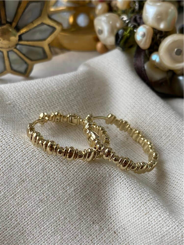 VIP 14K Ritim Halka Küpe