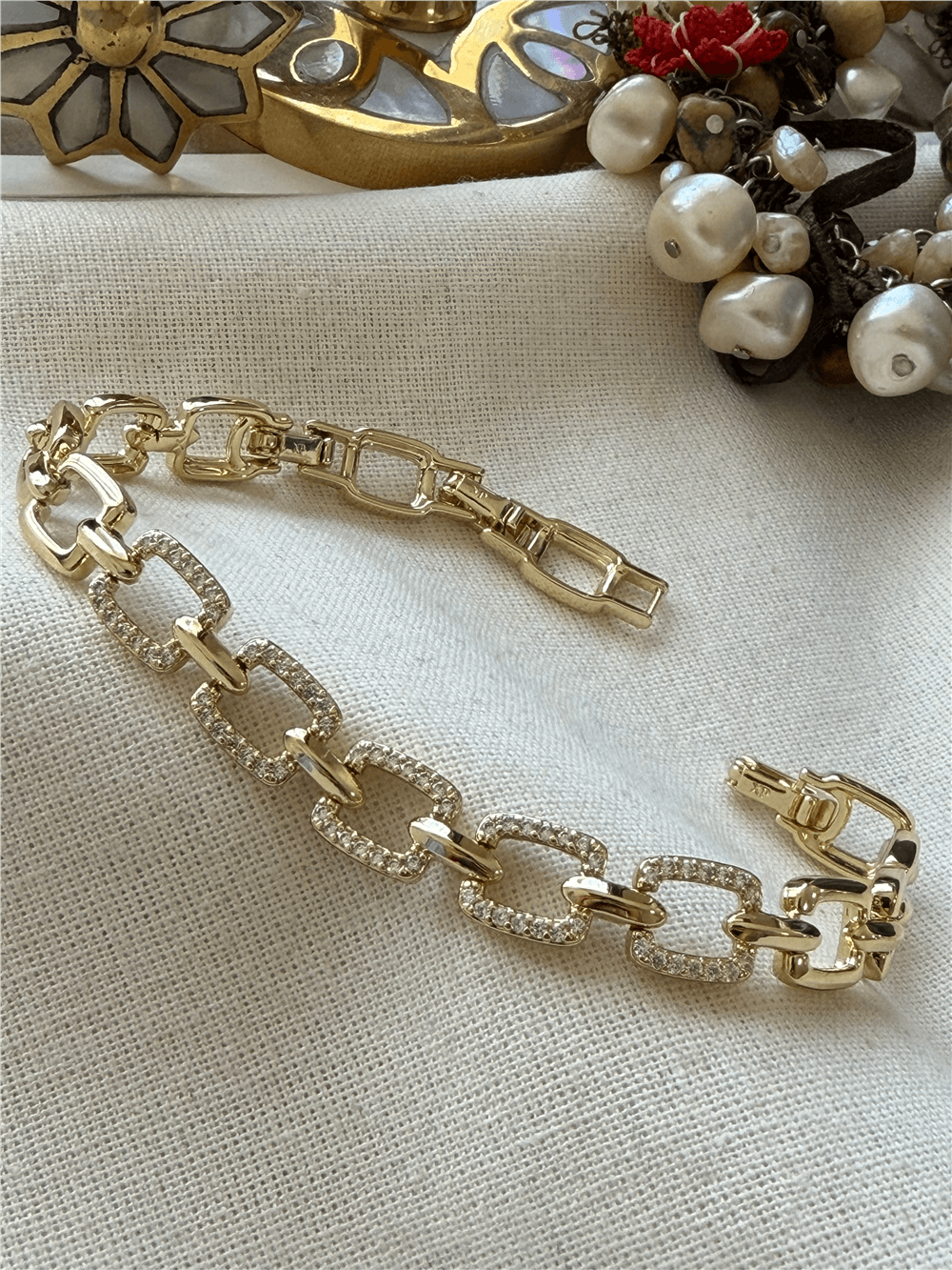 VIP 14K Shining Square Bileklik