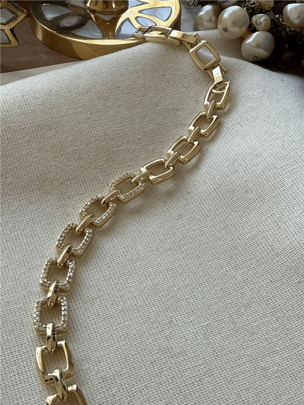 VIP 14K Shining Square Bileklik