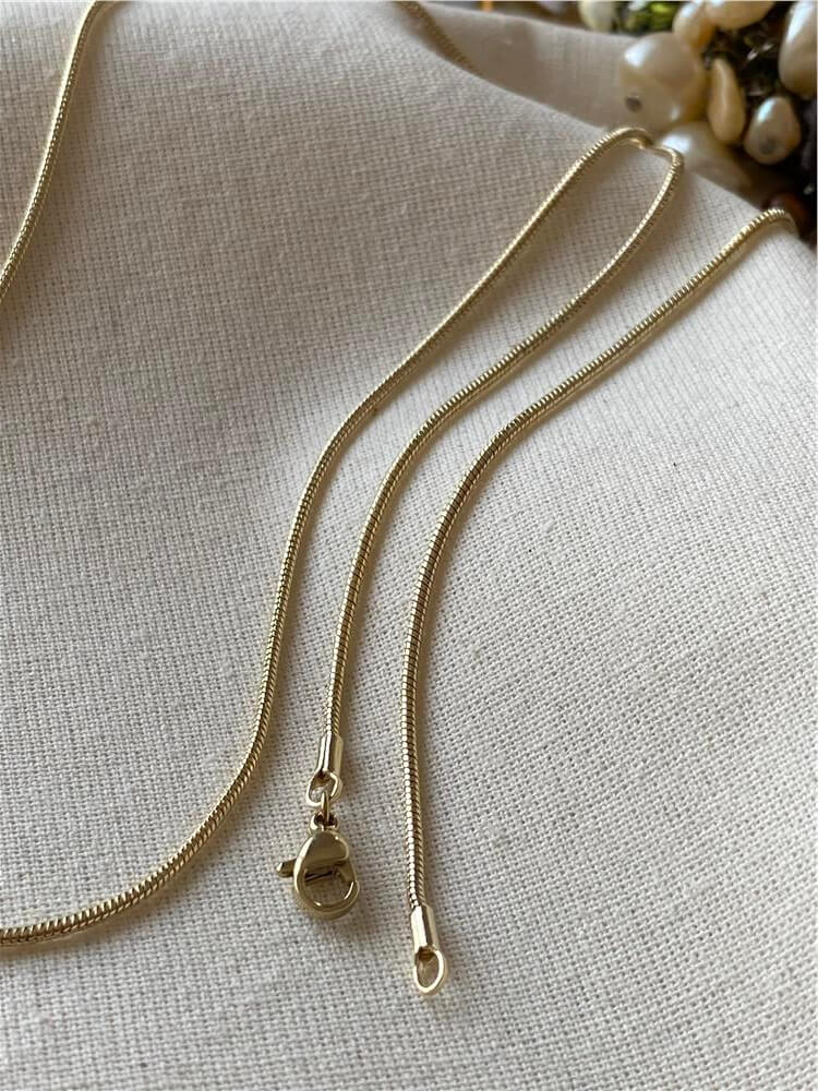 VIP 14K Silindir Zincir Kolye