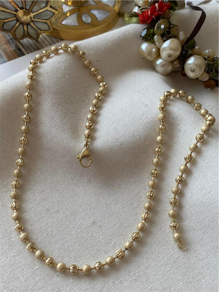 VIP 14K Simli Desenli Dorika Kolye