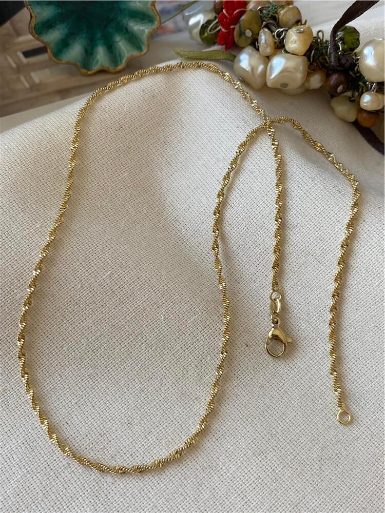 VIP 14K Singapur Zincir Kolye