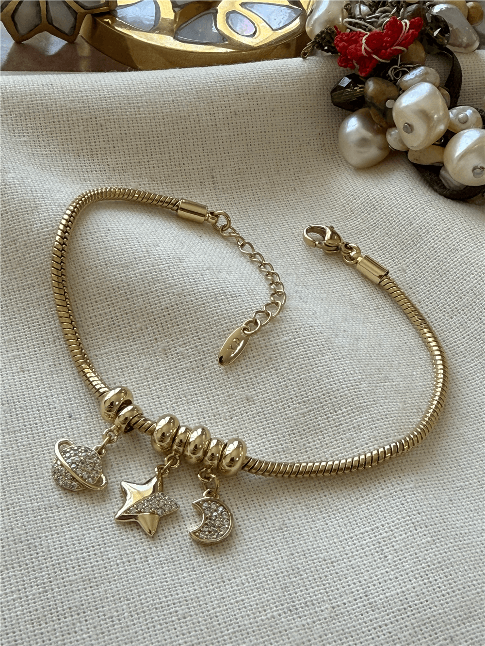 VIP 14K Sky Charms Bileklik