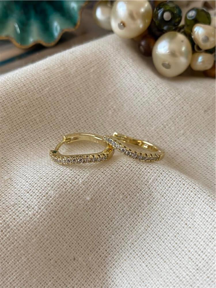 VIP 14K Slim Wave Küpe
