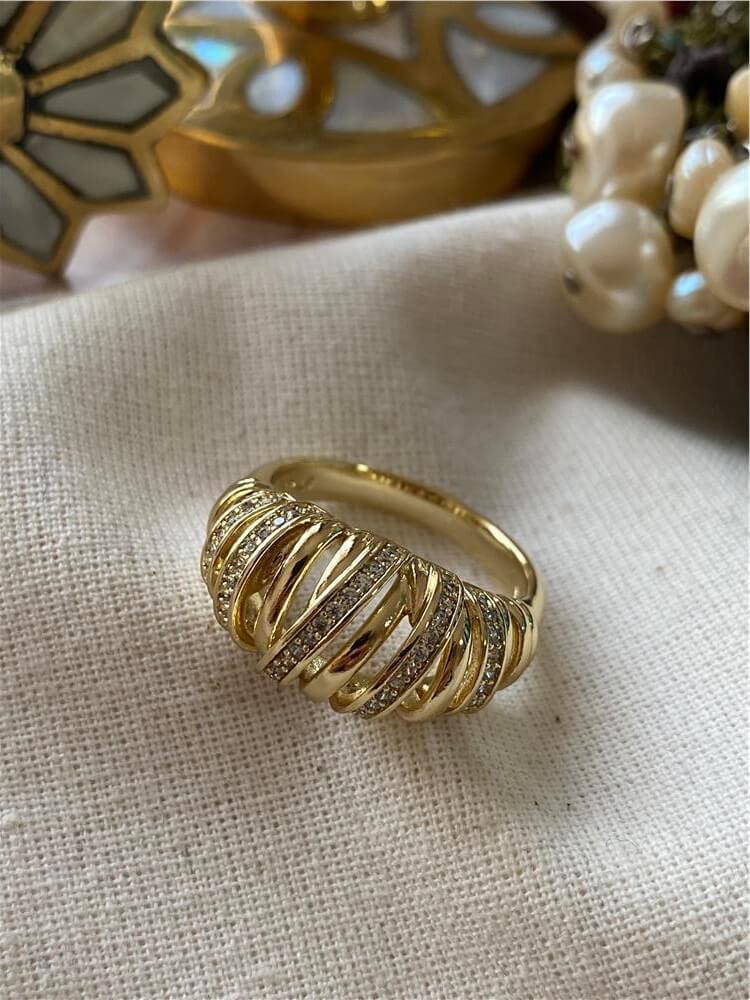 VIP 14K Stripes Yüzük