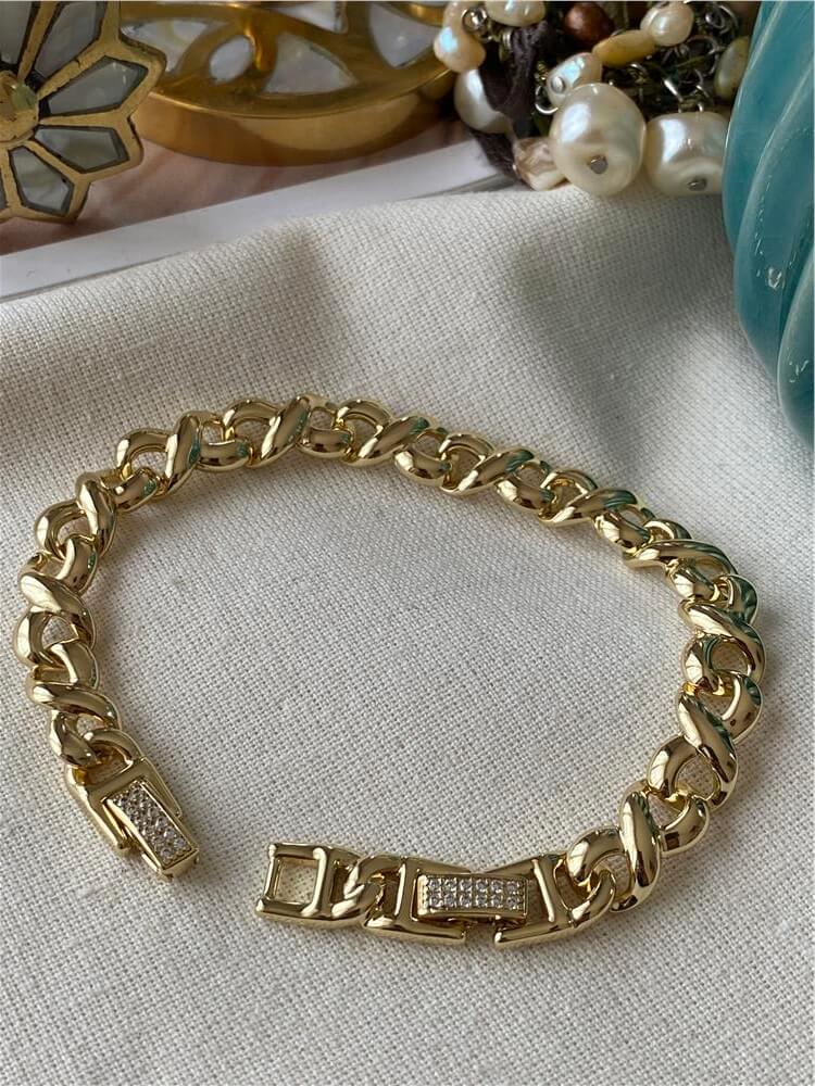 VIP 14K Taş Detaylı Sonsuzluk Model Bileklik