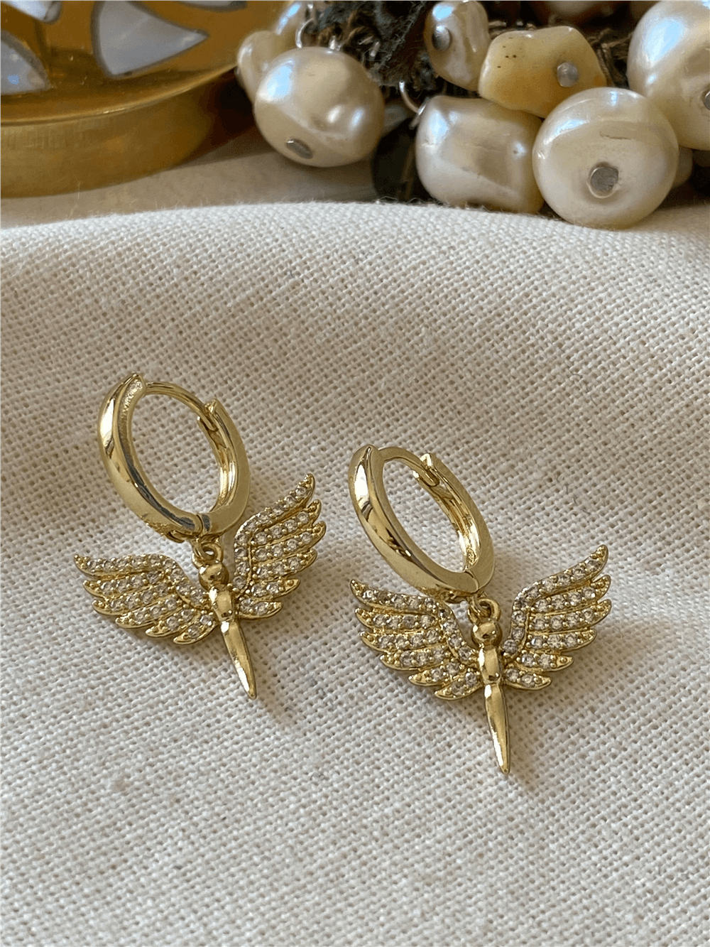 VIP 14K Taşlı Anka Küpe