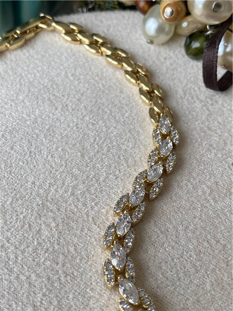 VIP 14K Taşlı Arpa Model Bileklik