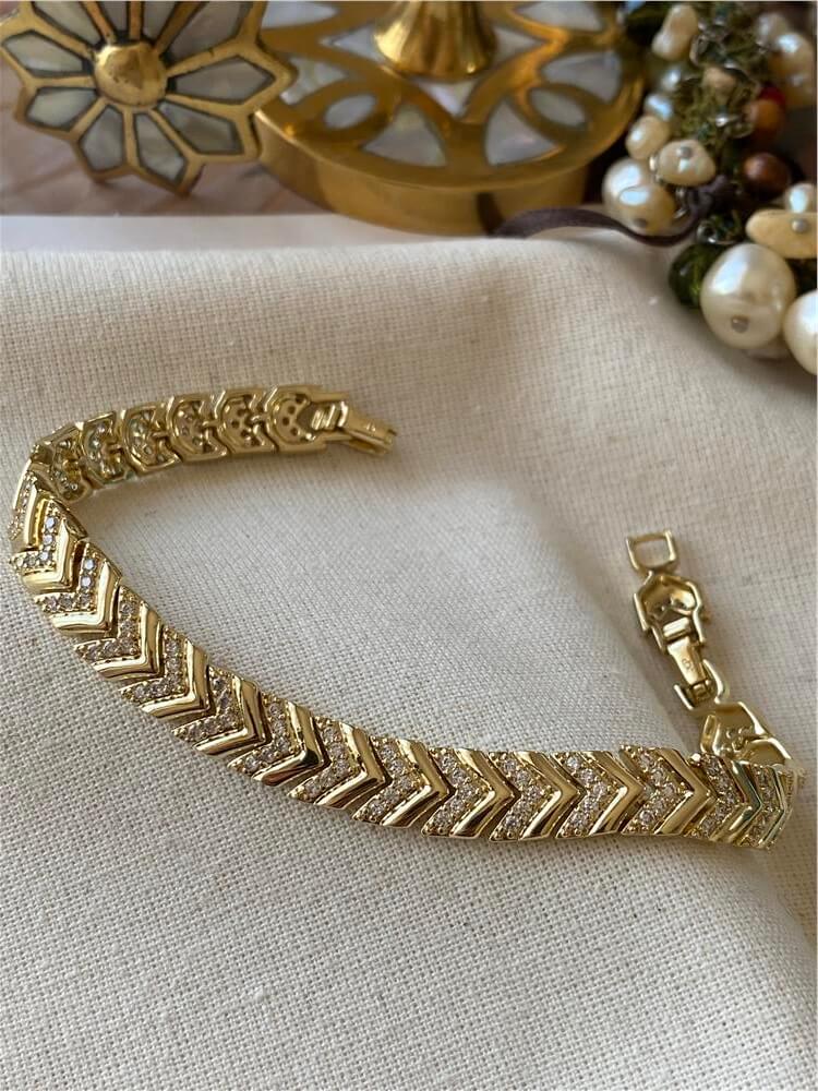 VIP 14K Taşlı Arrow Model Bileklik