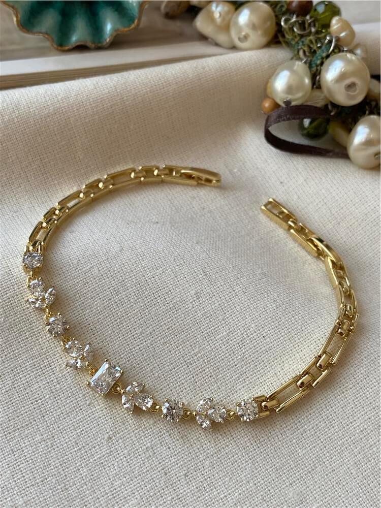 VIP 14K Taşlı Çelenk Bileklik