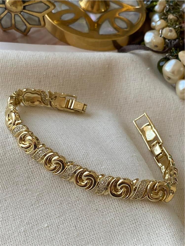 VIP 14K Taşlı Döngü Bileklik