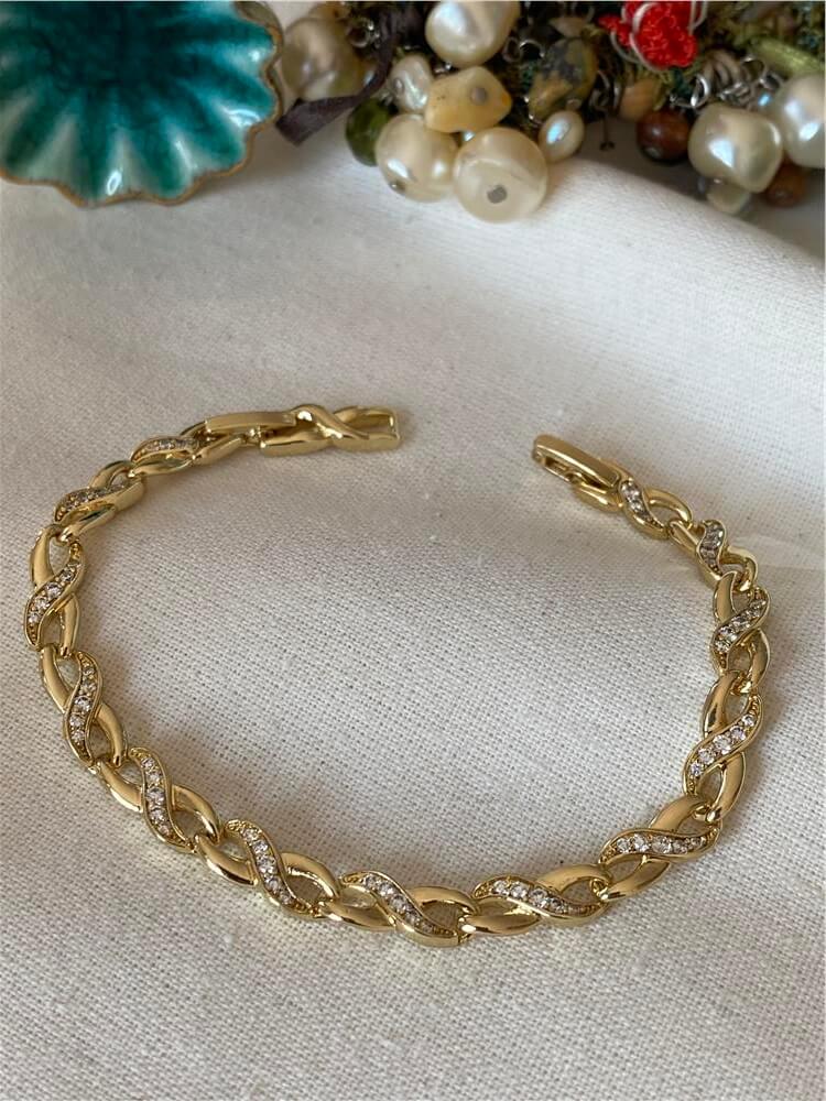 VIP 14K Taşlı Eternity Bileklik