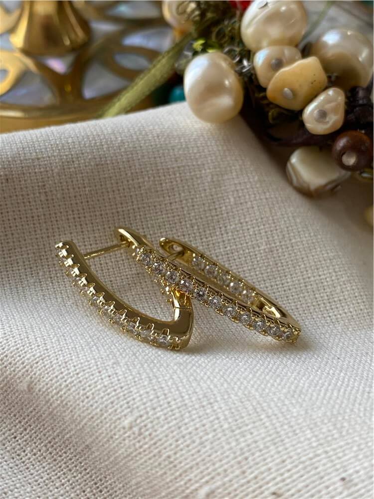 VIP 14K Taşlı Lades Küpe