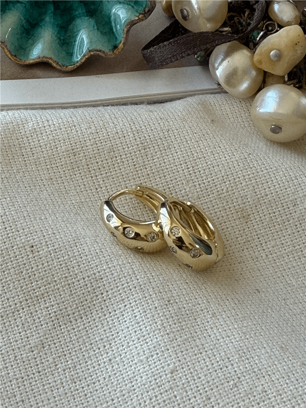 VIP 14K Taşlı Mini Bag Küpe