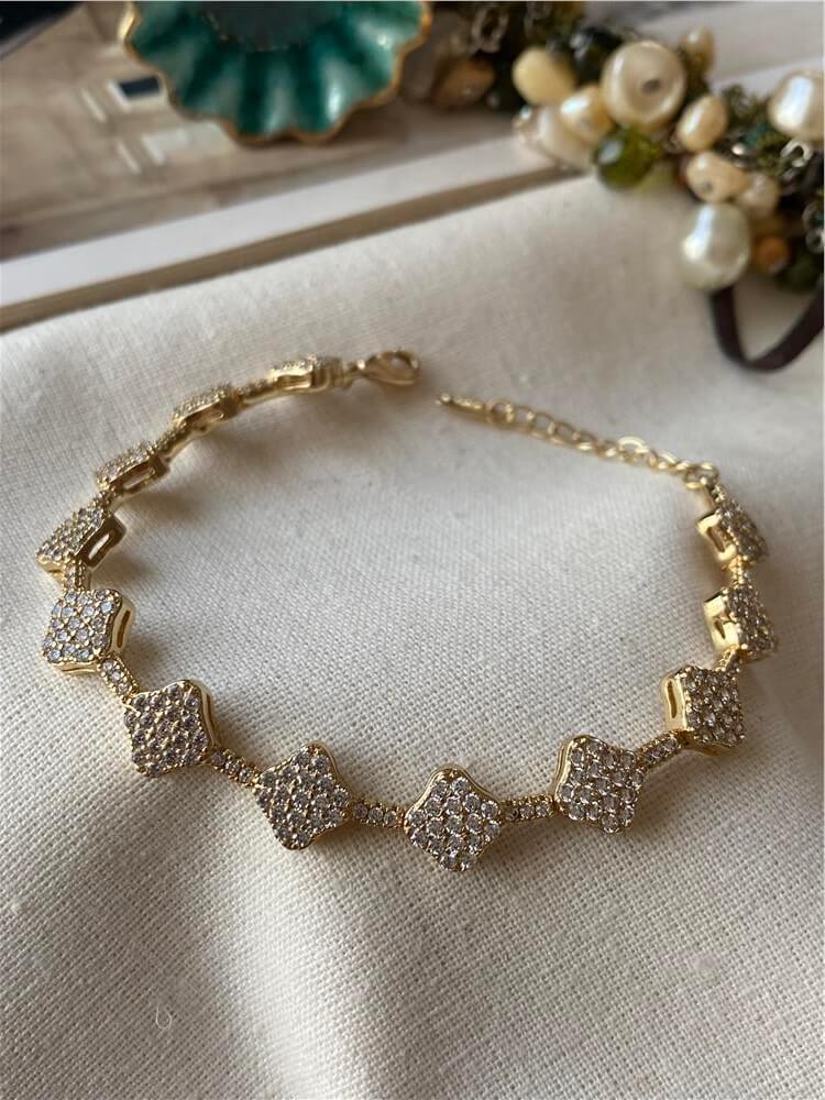VIP 14K Taşlı Sembol Bileklik