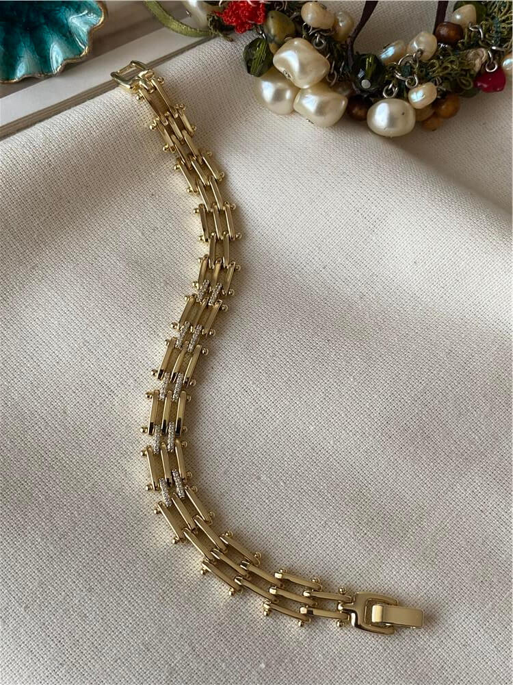 VIP 14K Taşlı Sticks Bileklik