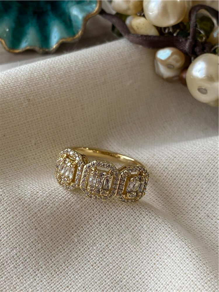 VIP 14K Üçlü Zen Sign Yüzük