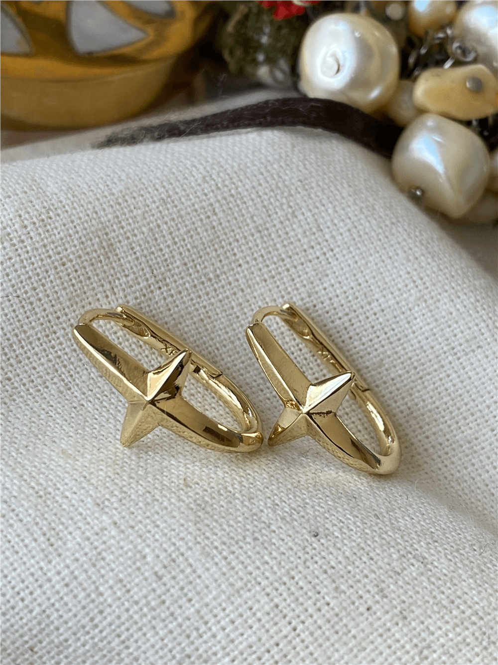 VIP 14K Yıldız Figürlü Küpe