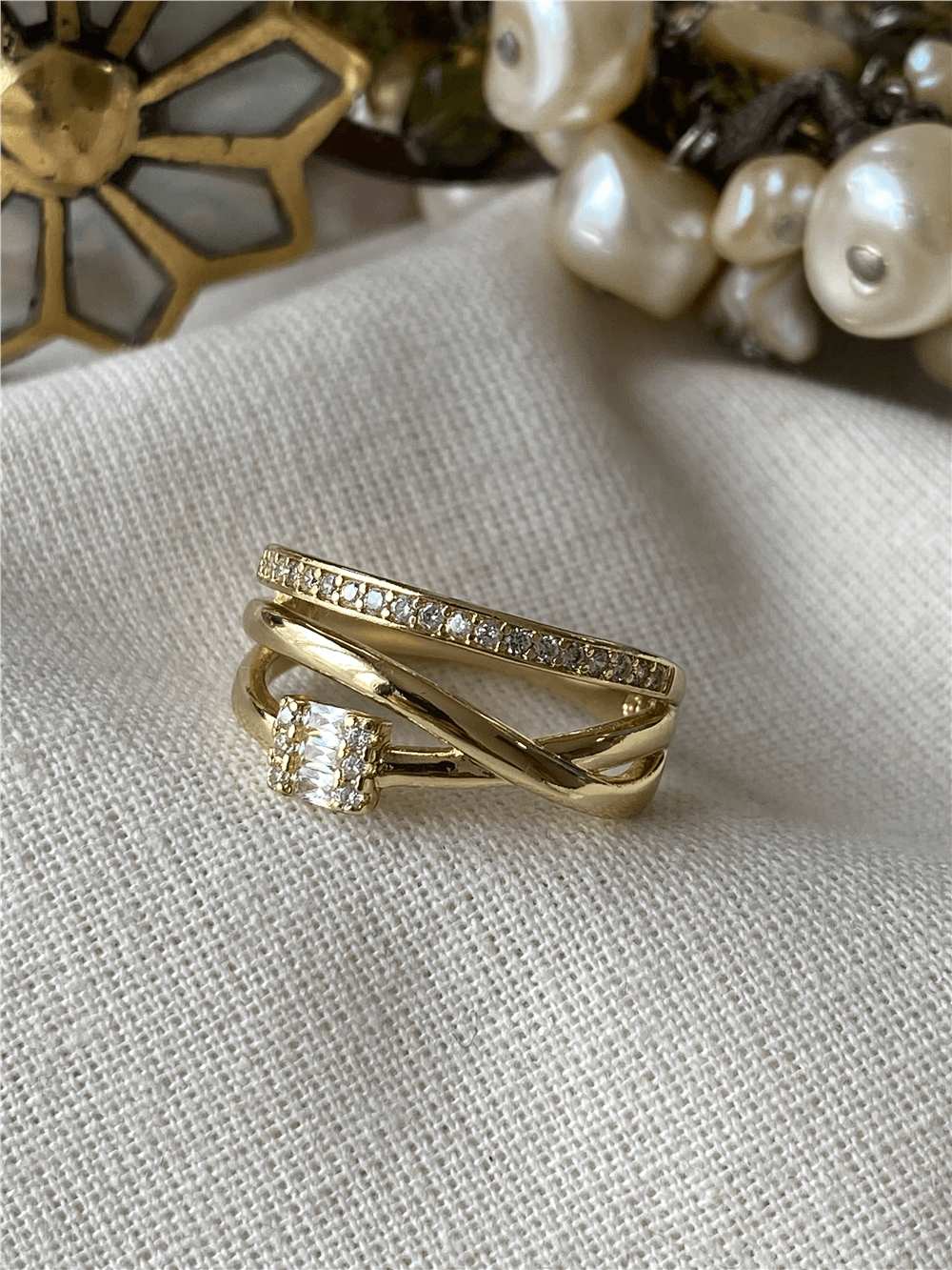 VIP 14K Zen Model Sarmal Yüzük