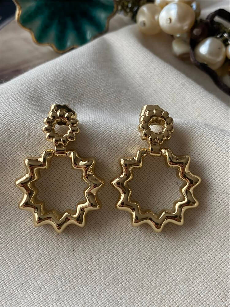 VIP 14K Zigzag Model Halka Küpe