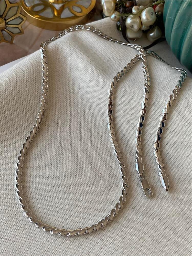 VIP 60 cm Silver Zarafet Kolye