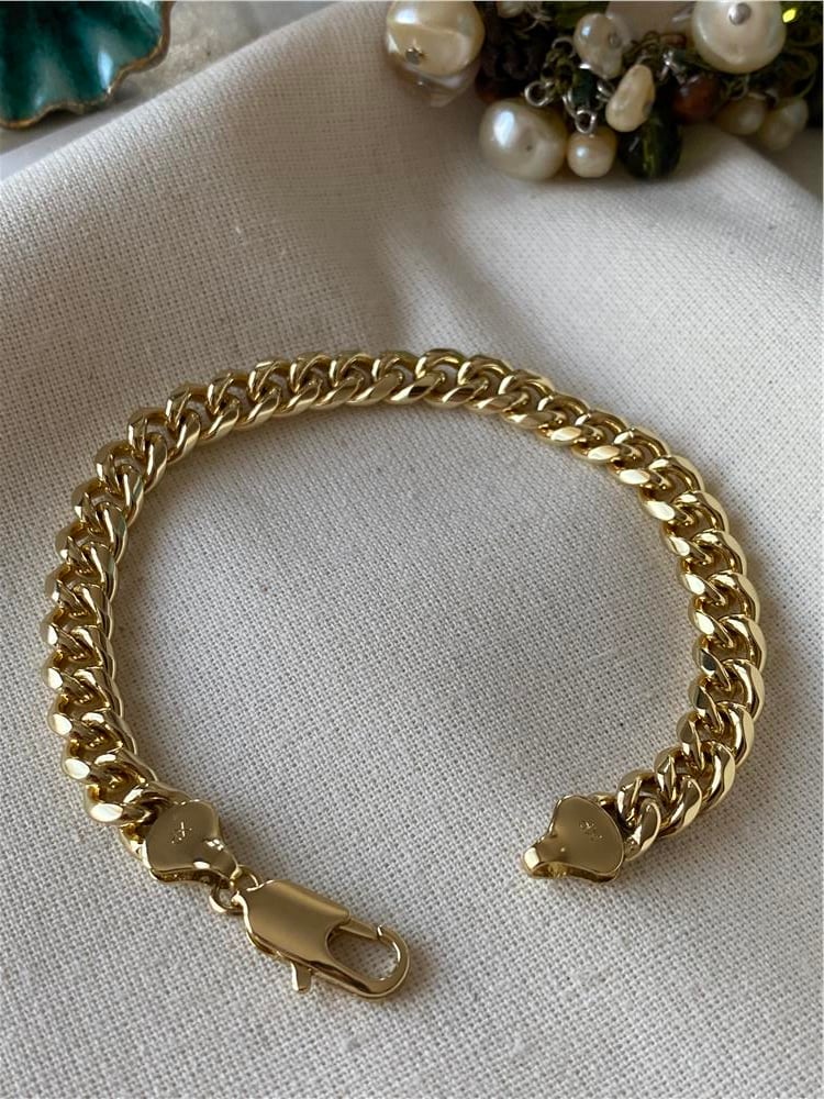 VIP 14K 8 mm Ezme Zincir Bileklik
