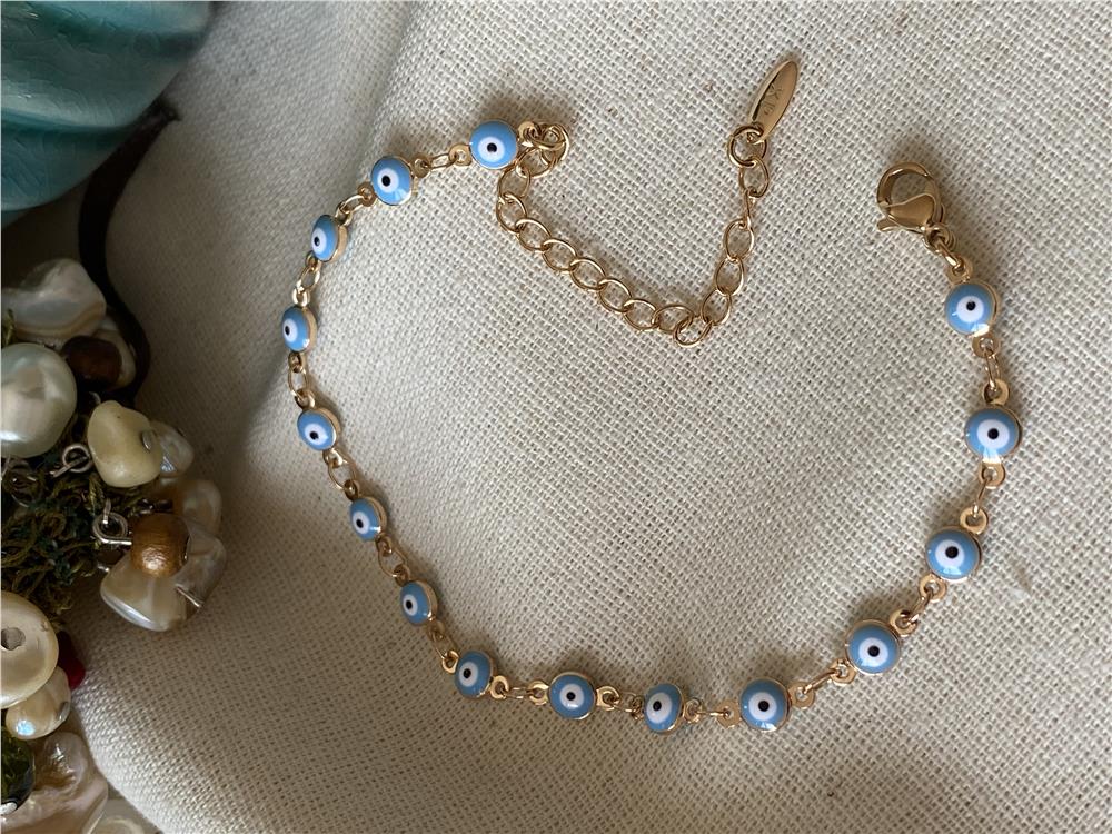 VIP Baby Blue Gözboncuk Bileklik