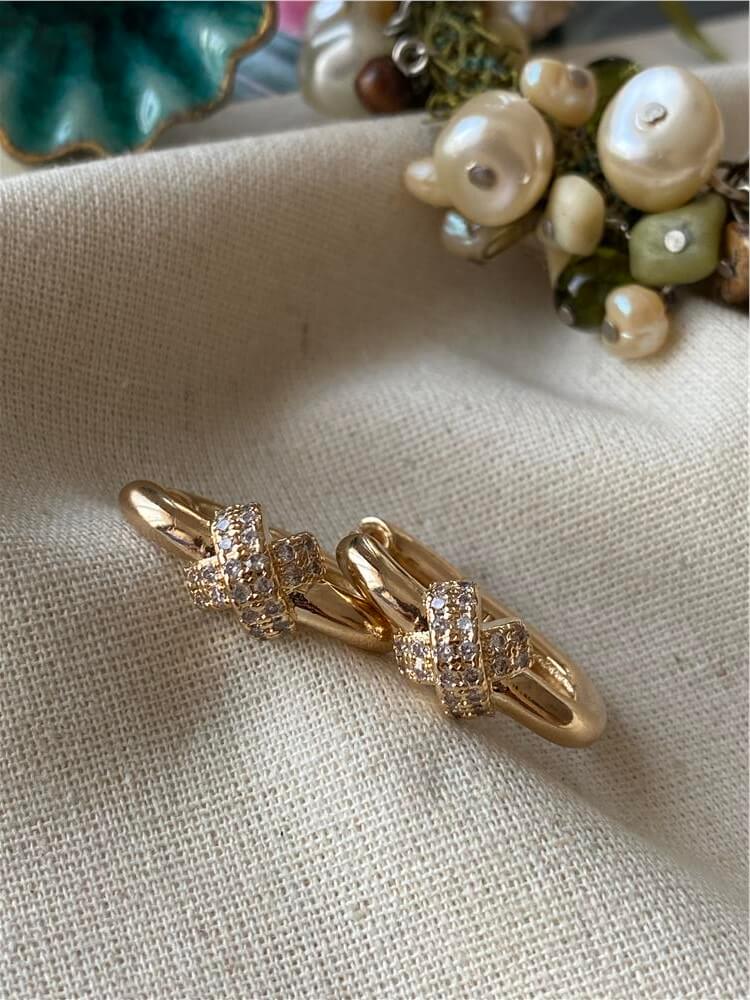 VIP Gold Cross Küpe
