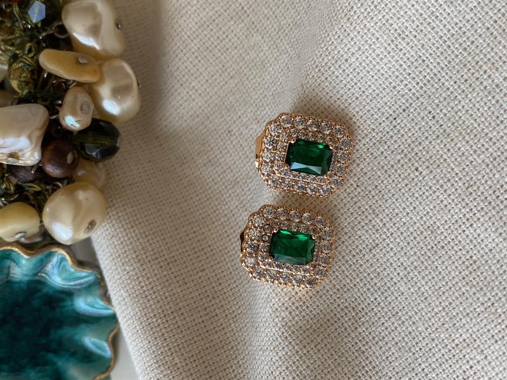 VIP Green Stone Küpe