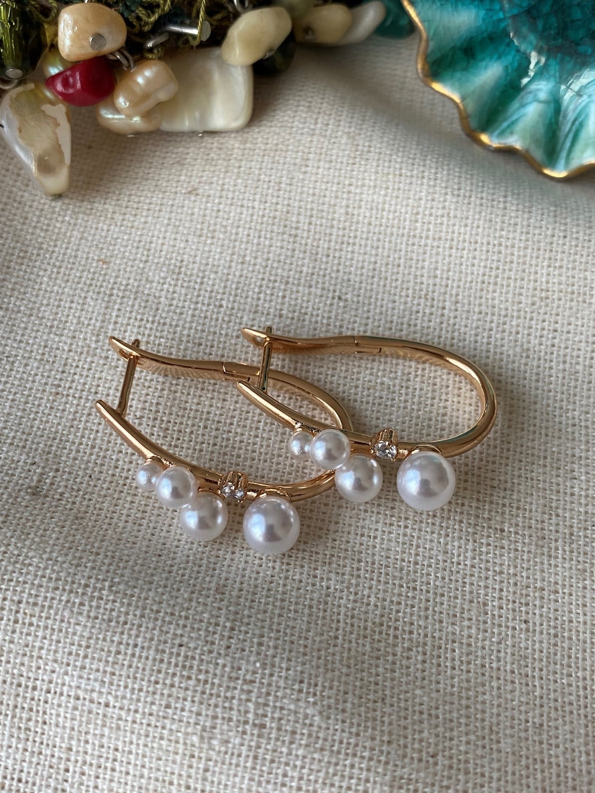 Vip İnci Tasarım Küpe