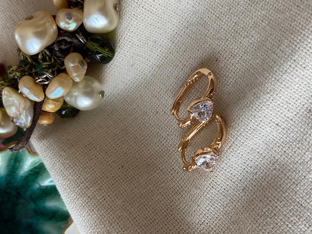 VIP Mini Zirkon Kalp Küpe