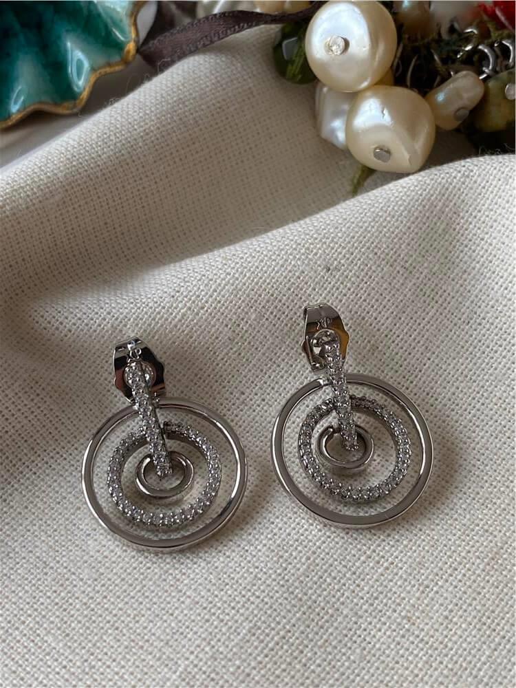 VIP Silver Halkalar Küpe