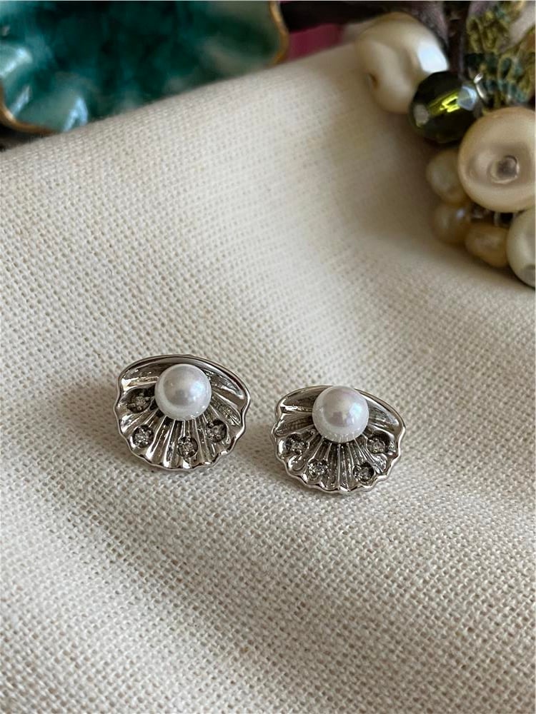 VIP Silver İstiridye Küpe