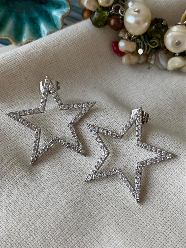 VIP Silver Star Küpe