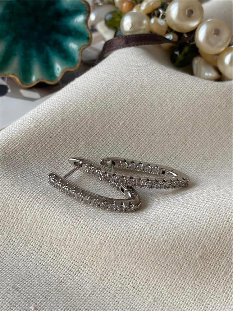 VIP Silver Taşlı Lades Küpe