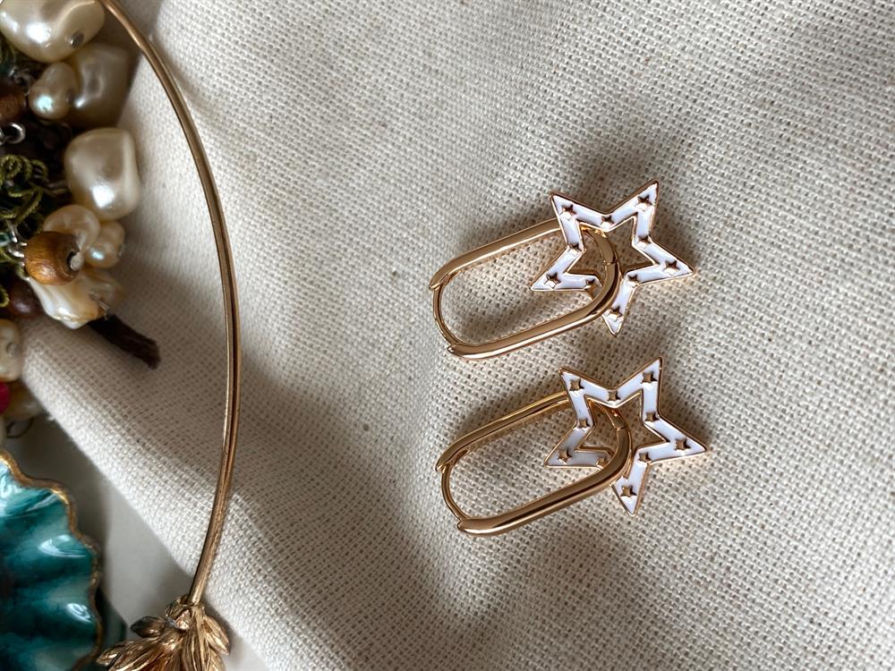 VIP White Star Küpe