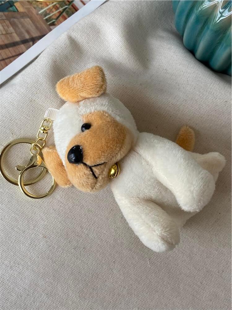 White Dog Anahtarlık