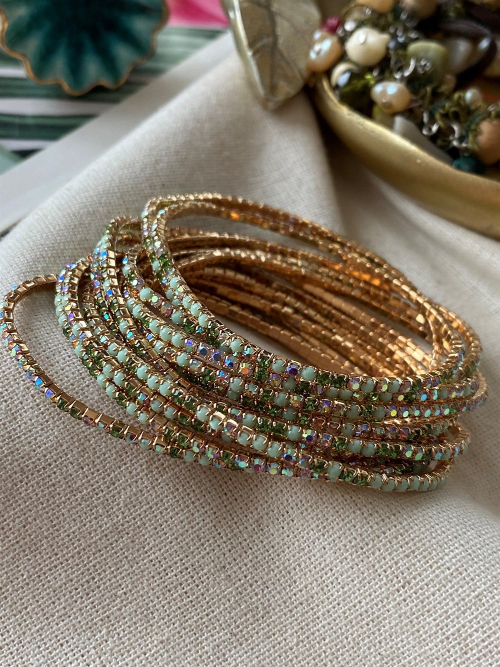 Yeşil Esnek Suyolu Bileklik