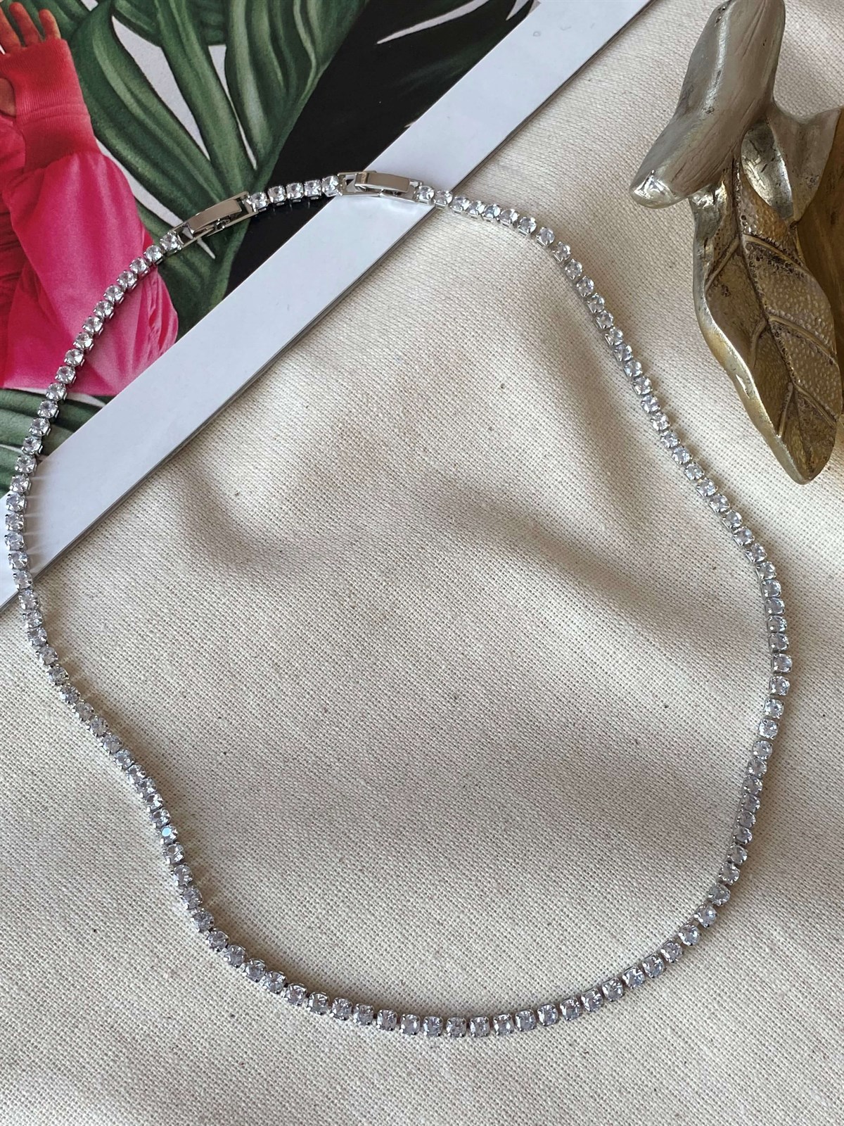 Elegant Waterway Necklace Silver