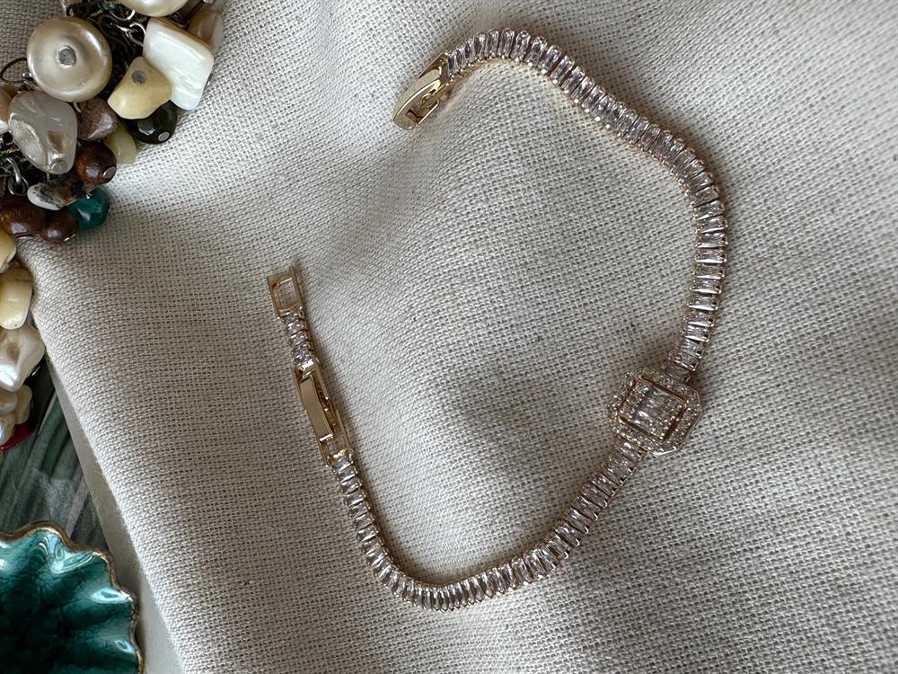 Zirconium Zen Gold Suyolu Bileklik