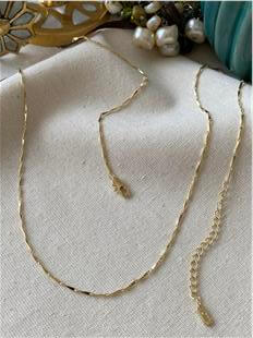 14K 60 cm Burgu Silindir Zincir