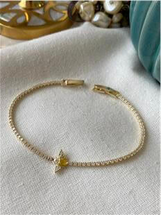 14K Arı Detaylı Zarif Suyolu Bileklik