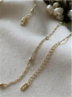 14K Badem Detaylı Sarmal Zincir