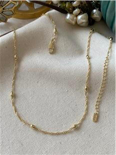 14K Badem Detaylı Sarmal Zincir