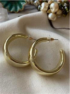 14K Bombe Halka Küpe