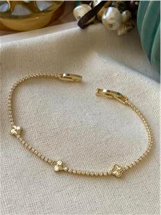 14K Cleef Model İnce Suyolu Bileklik