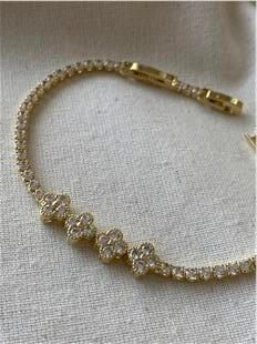 14K Cleef Model Suyolu Bileklik