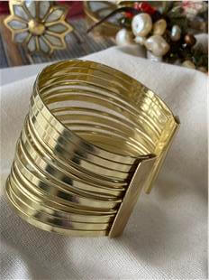 14K Çoklu Bilezik Görünümlü Kelepçe