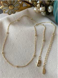 14K Dorikalı Sarmal Zincir